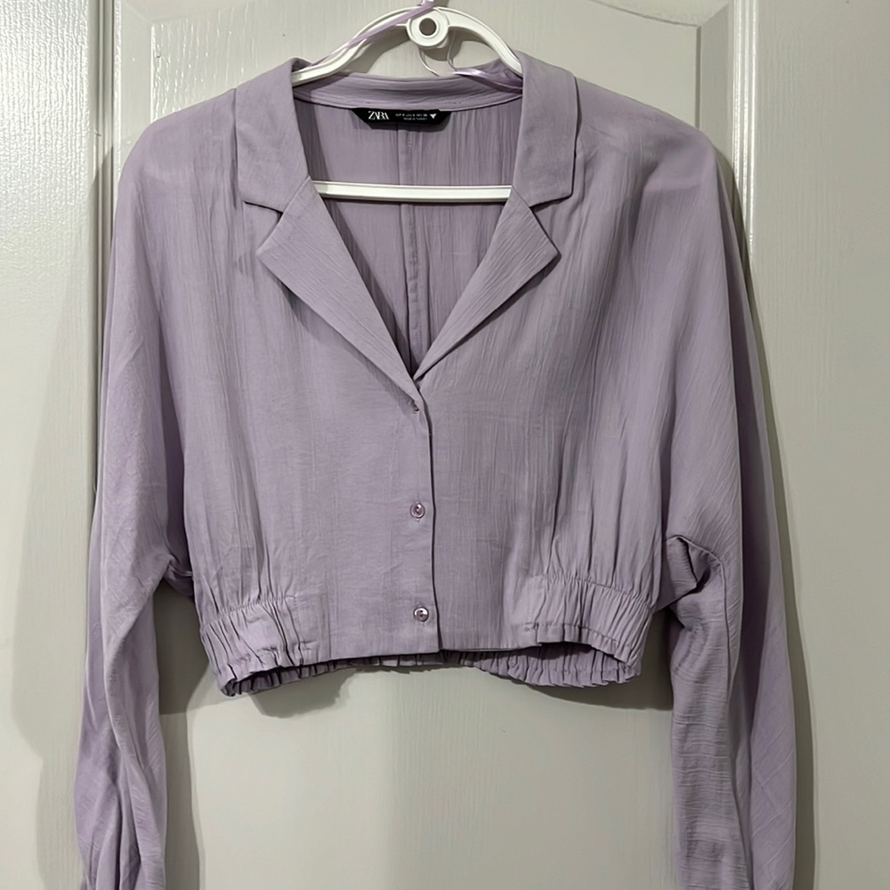 Zara purple blouse size small